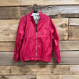 Nike Vintage Windbreaker, full zip, vent back, Red Large